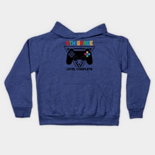 8th Grade Level Complete Graduation Gamer Boys Kids Kids Hoodie